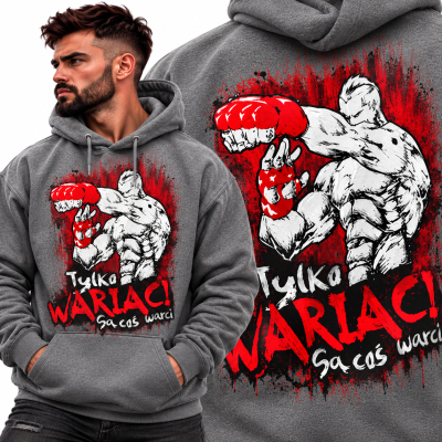 BLUZA Z KAPTUREM SPORTY WALKI WARIACI